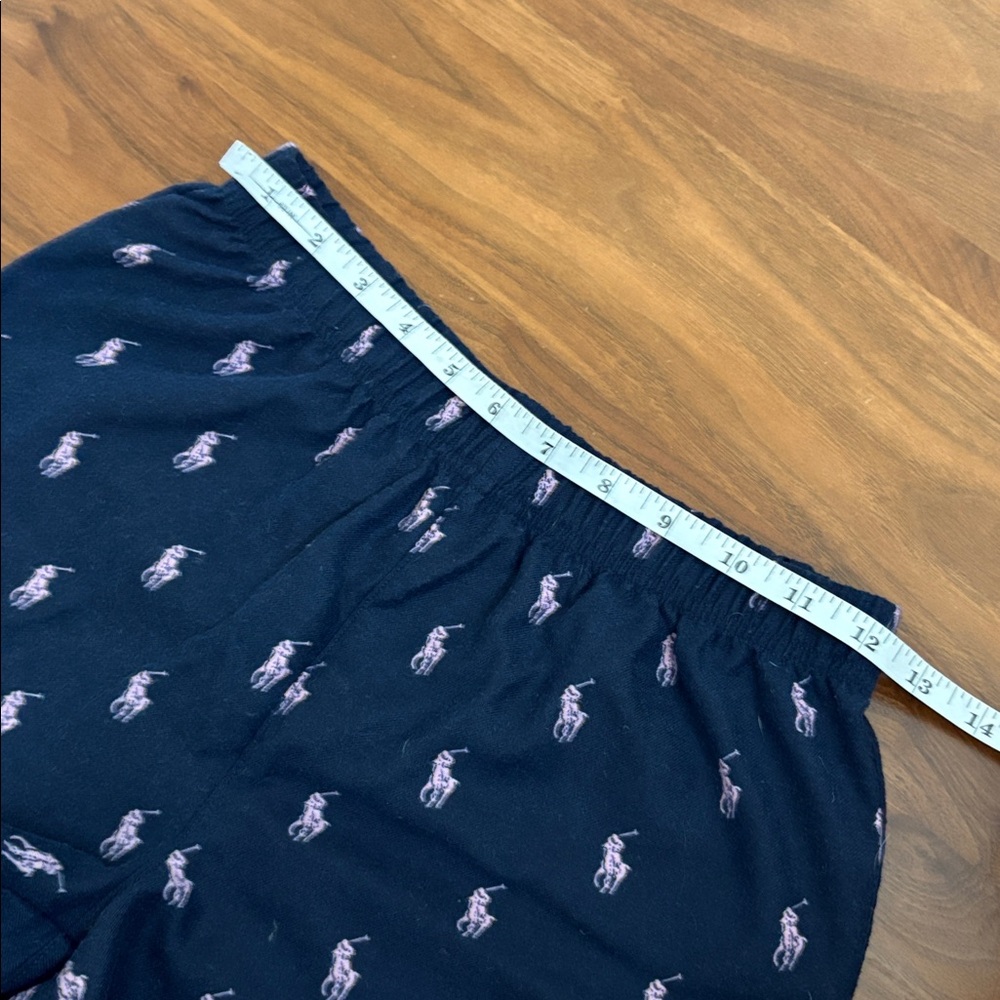 POLO RALPH LAUREN Girls Pony-print 2 piece flannel pajama set shorts Size 12 - Picture 11 of 11